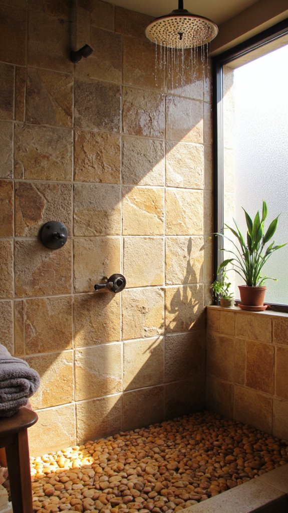 luxurious natural shower retreat