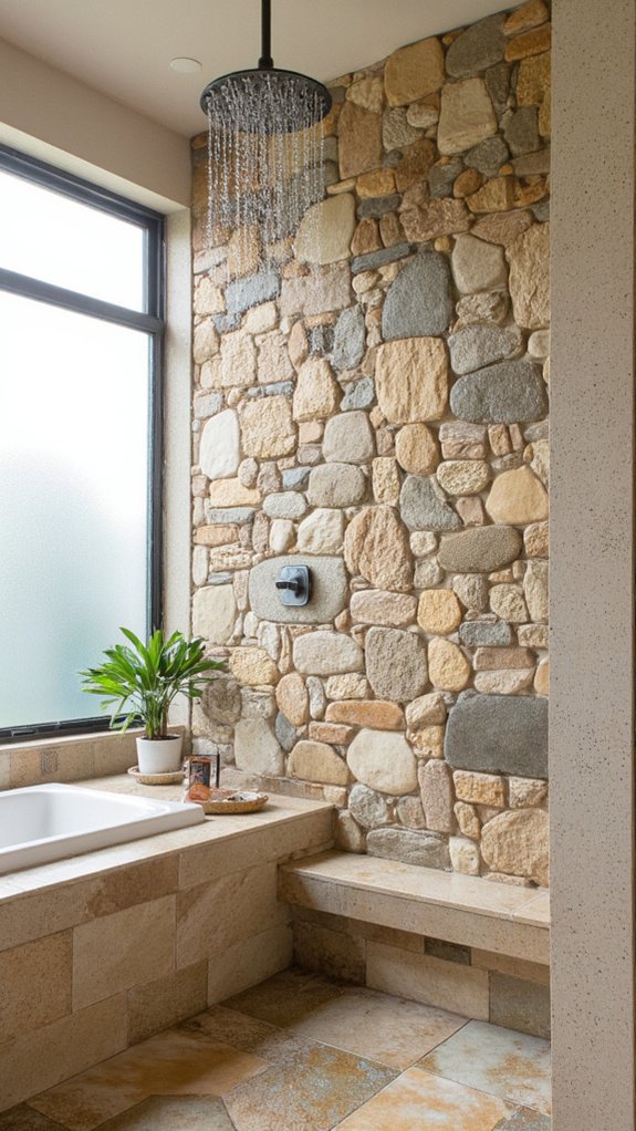 luxurious natural stone retreat