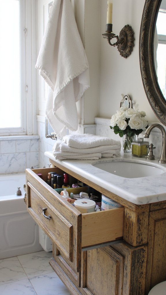 luxurious organized bathroom retreat