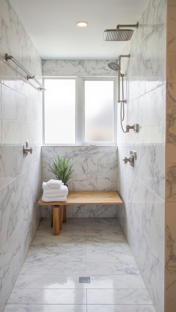 luxurious organized marble niche