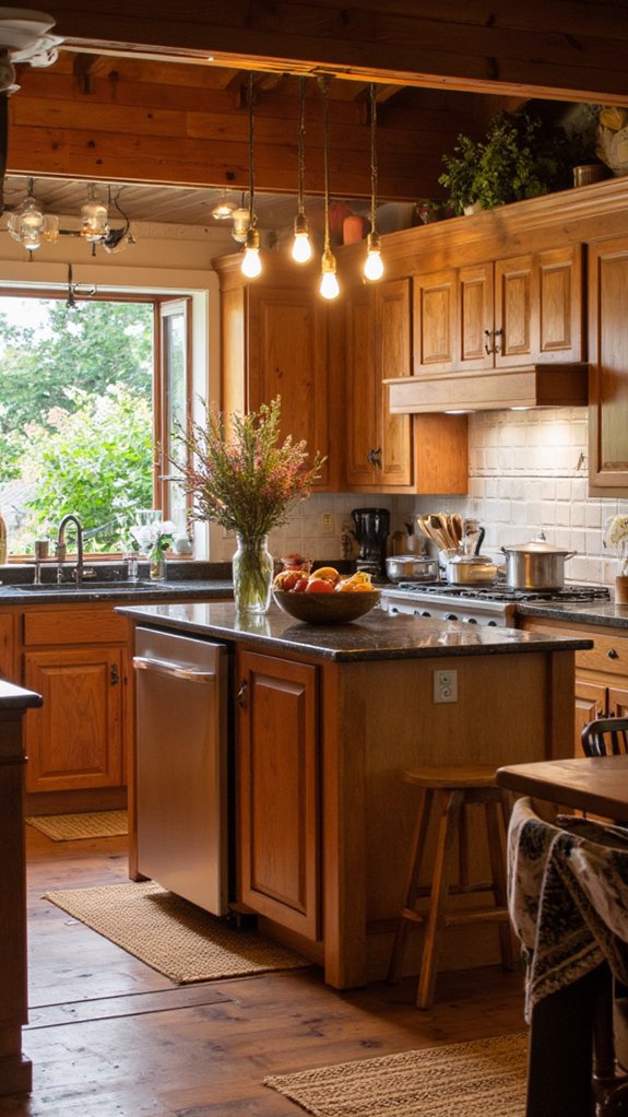 luxurious rich wood cabinetry