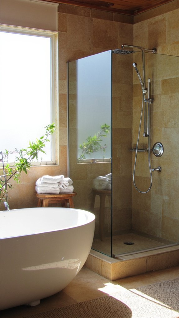 luxurious shower bath combinations