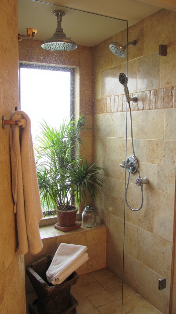 luxurious shower experience together