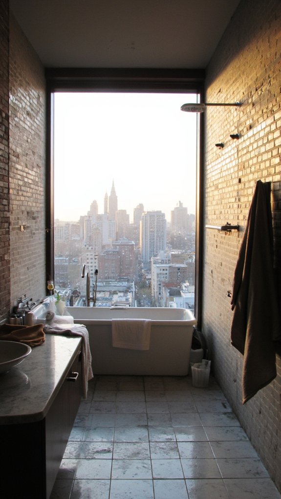 luxurious skyline shower experience