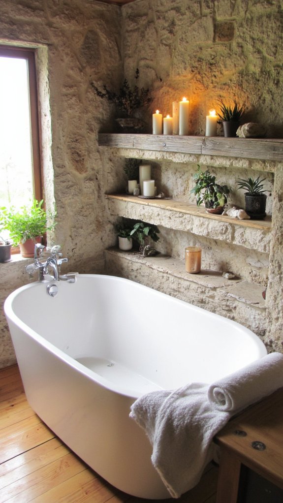 luxurious soaking tub experience