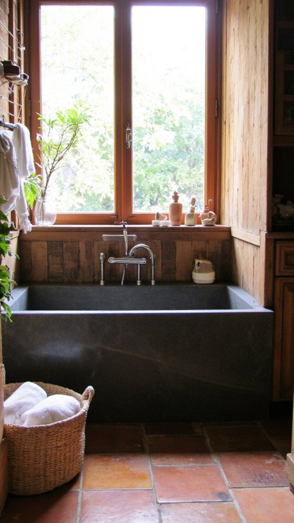 luxurious soapstone bathtub elegance