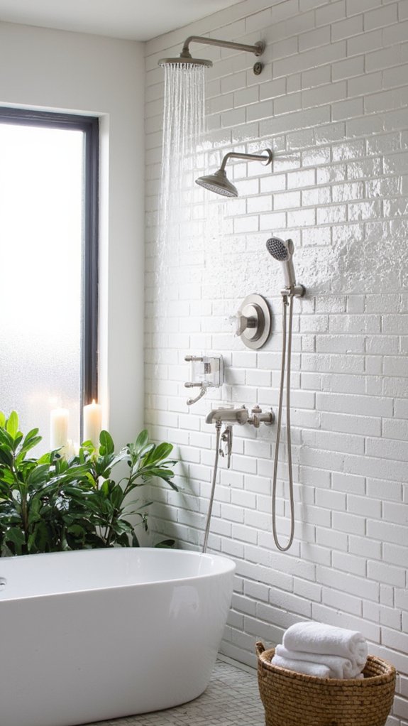 luxurious spa like shower experience