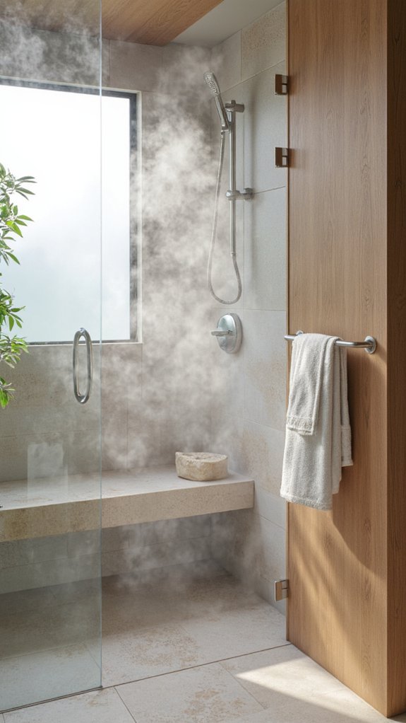 luxurious steam shower experience