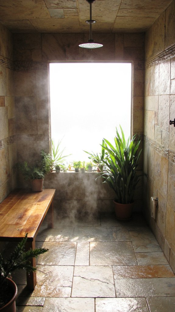 luxurious steam shower experience