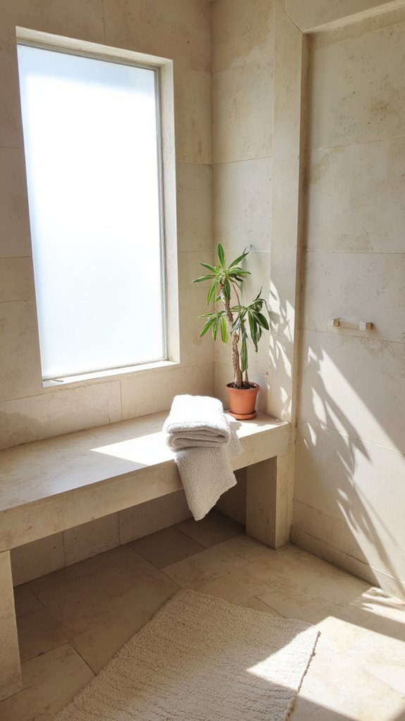 luxurious stone shower comfort