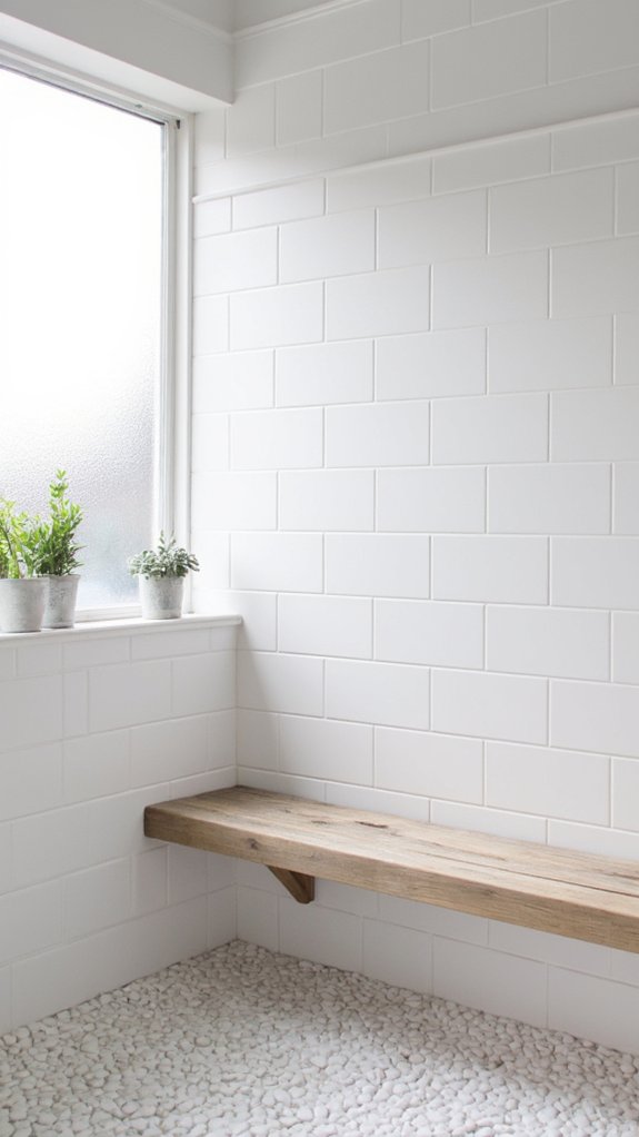 luxurious walk in shower retreat