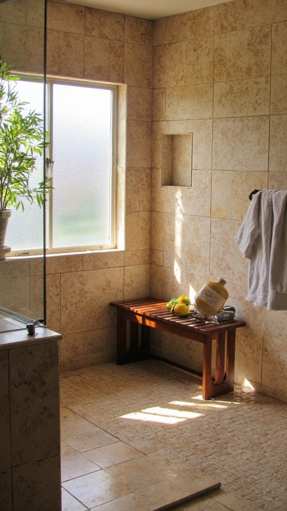 luxurious warm shower experience