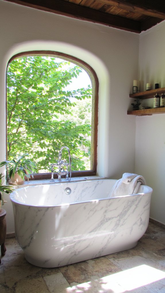 luxury marble bathing experience