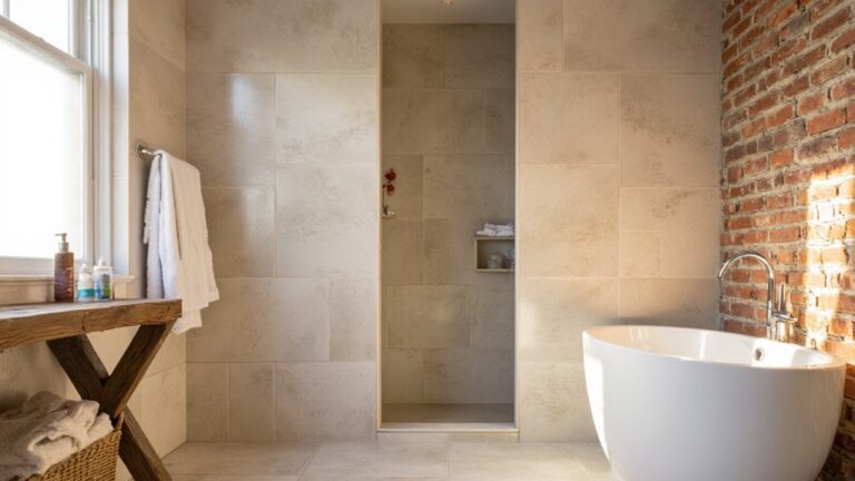 24 Large Tile Luxury Shower Ideas For a Clean Seamless Look luxury seamless shower designs