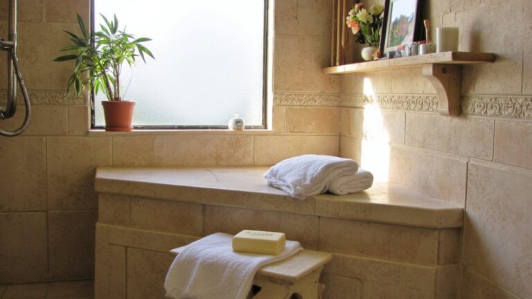 luxury shower bench designs