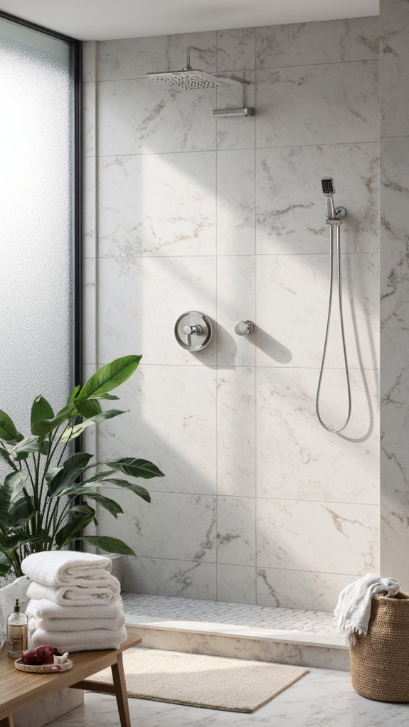 luxury shower fixture selection