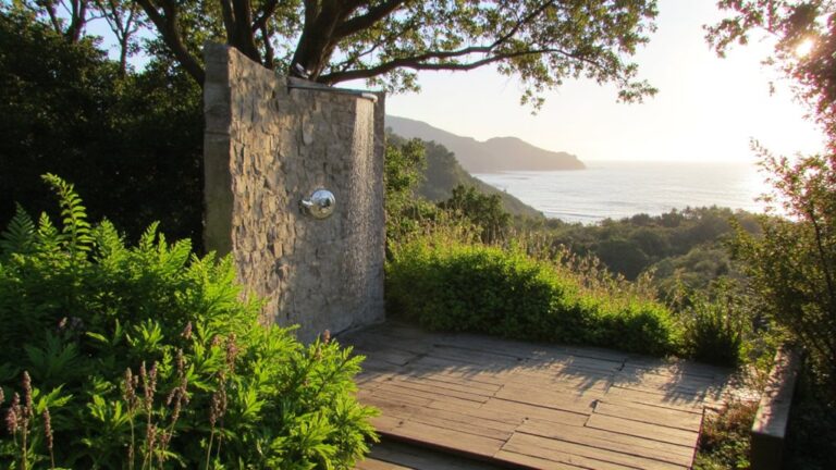 luxury showers with views