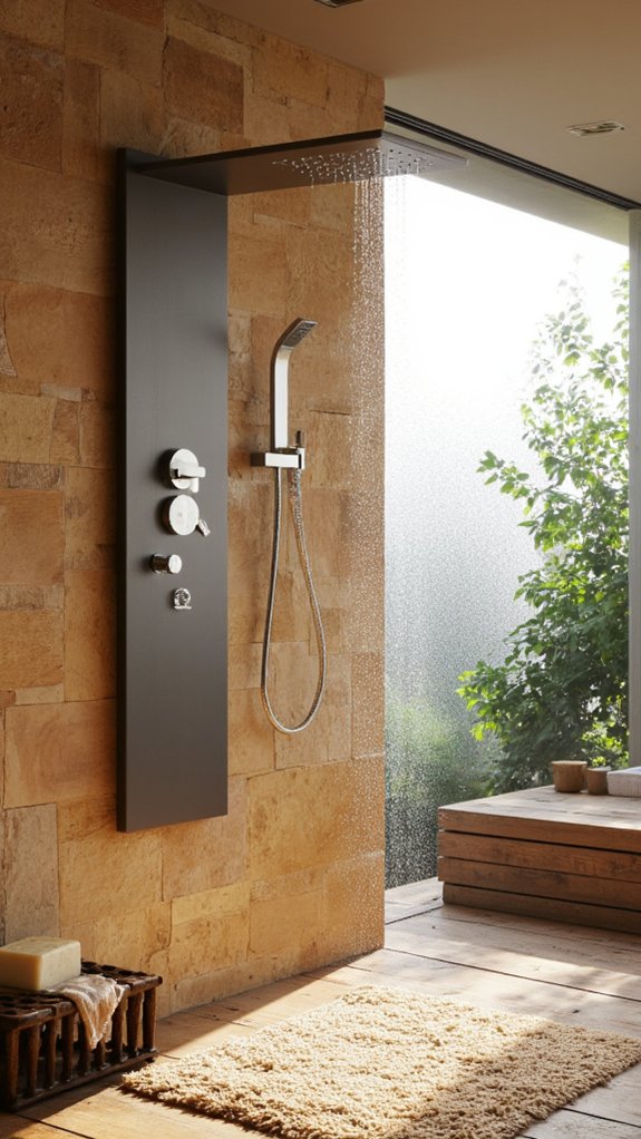 luxury spa shower experience