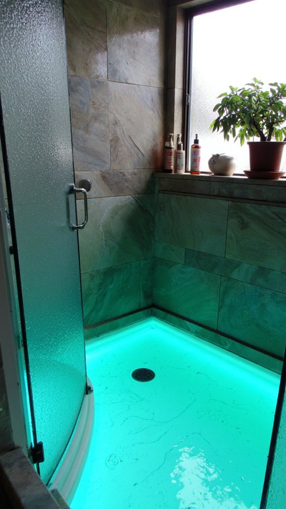 magical glowing shower experience