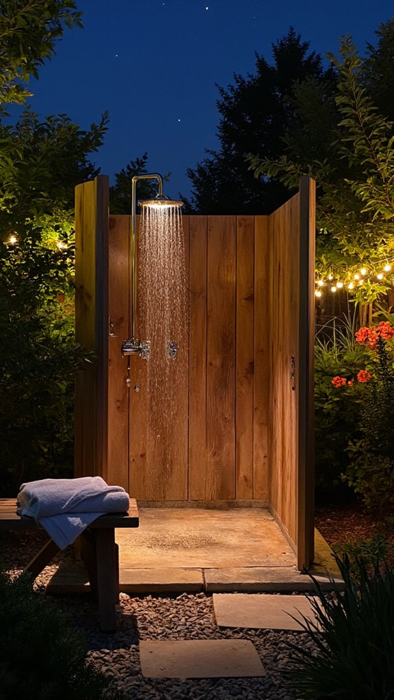 magical outdoor shower experience
