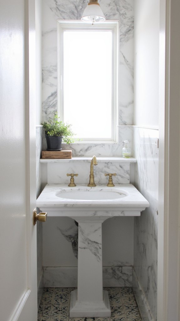 marble adds sophisticated luxury