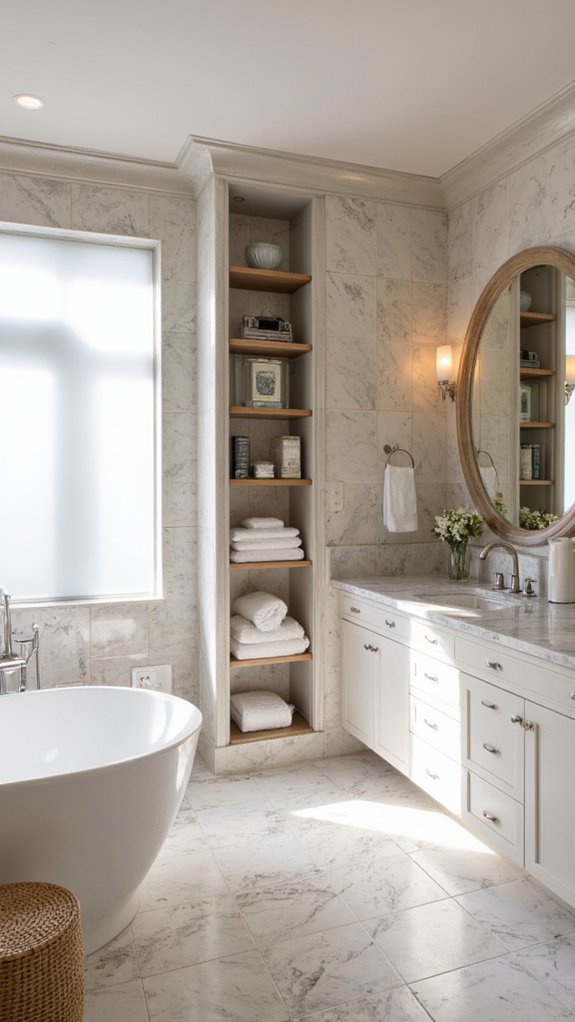 maximizing bathroom storage space