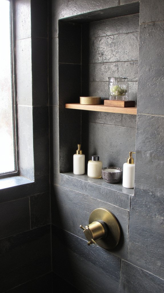 metallic accents enhance design