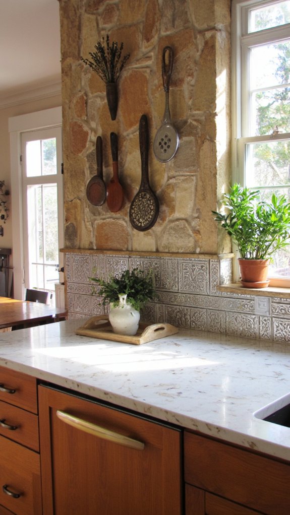 metallic accents enhance luxury