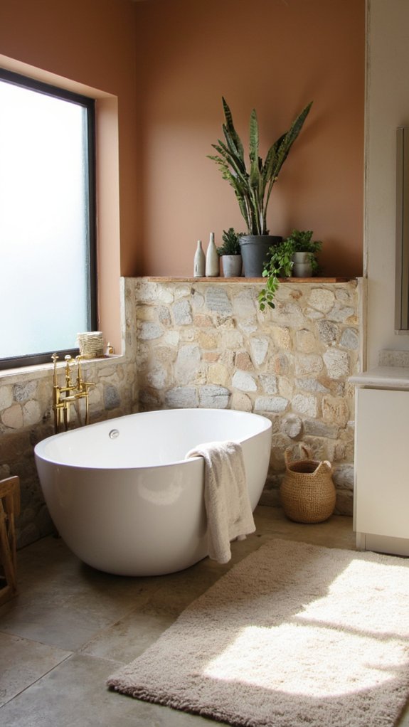 minimalist fixtures enhance serenity