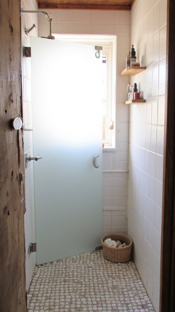 minimalist luxury shower design