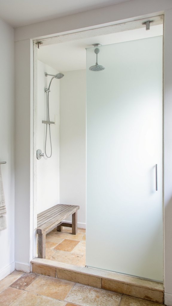 minimalist shower design elegance