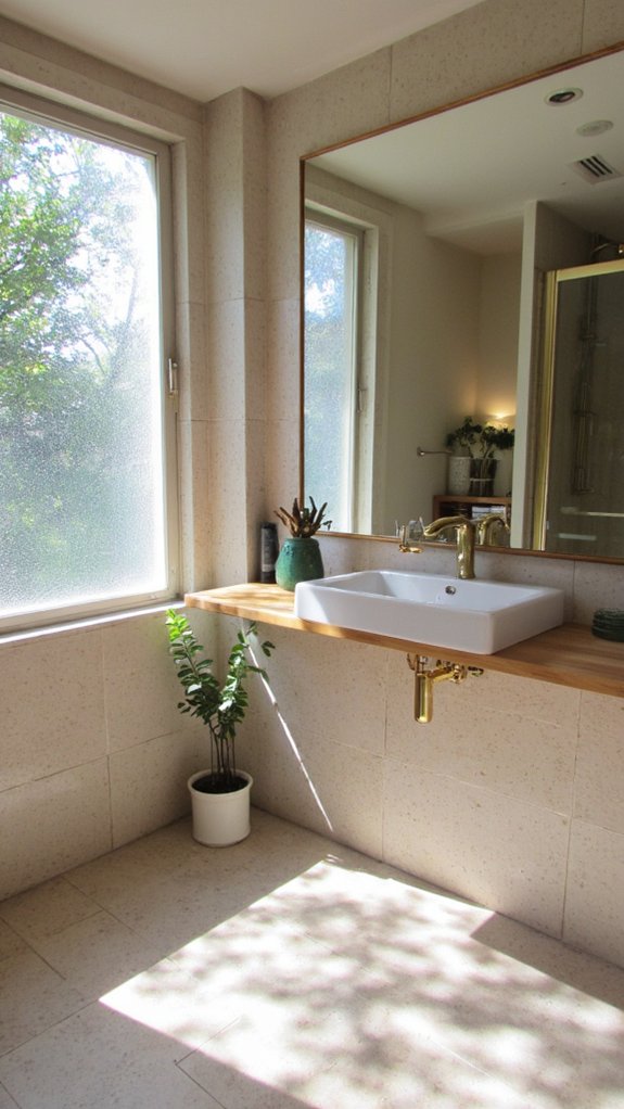 mirrors create spacious illusion