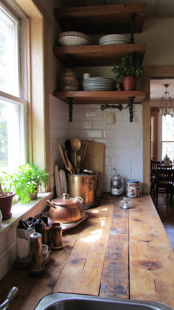 mixed metals with wood