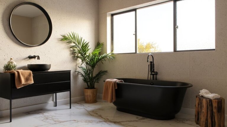 modern black bathroom designs
