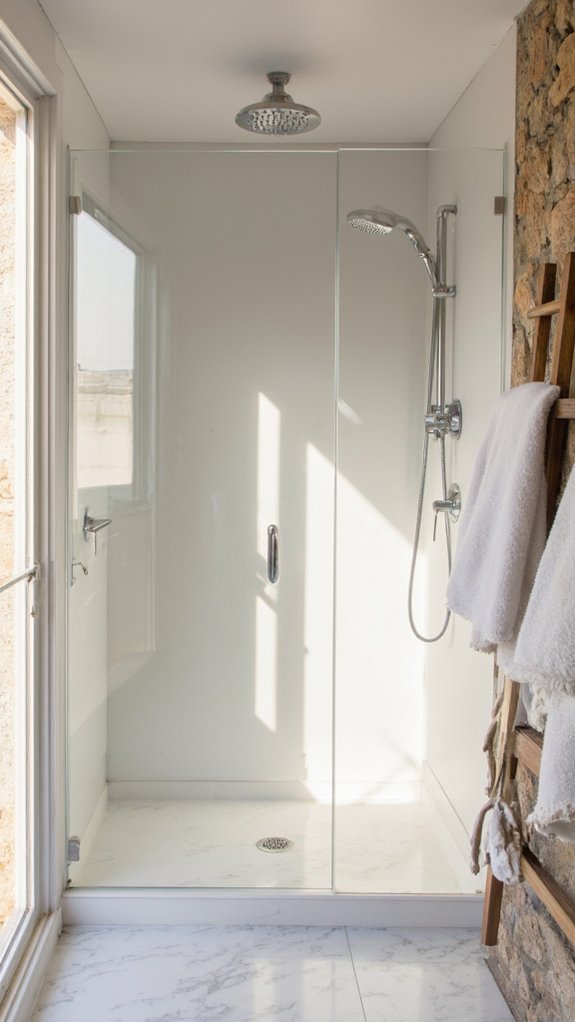 modern elegant shower enclosure