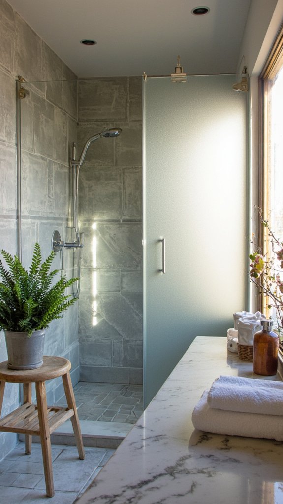 modern glass shower elegance