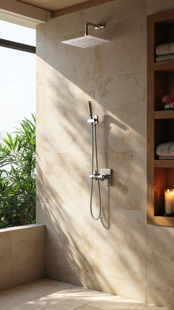 modern luxury shower experience