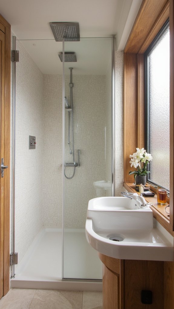 modern smart shower experience