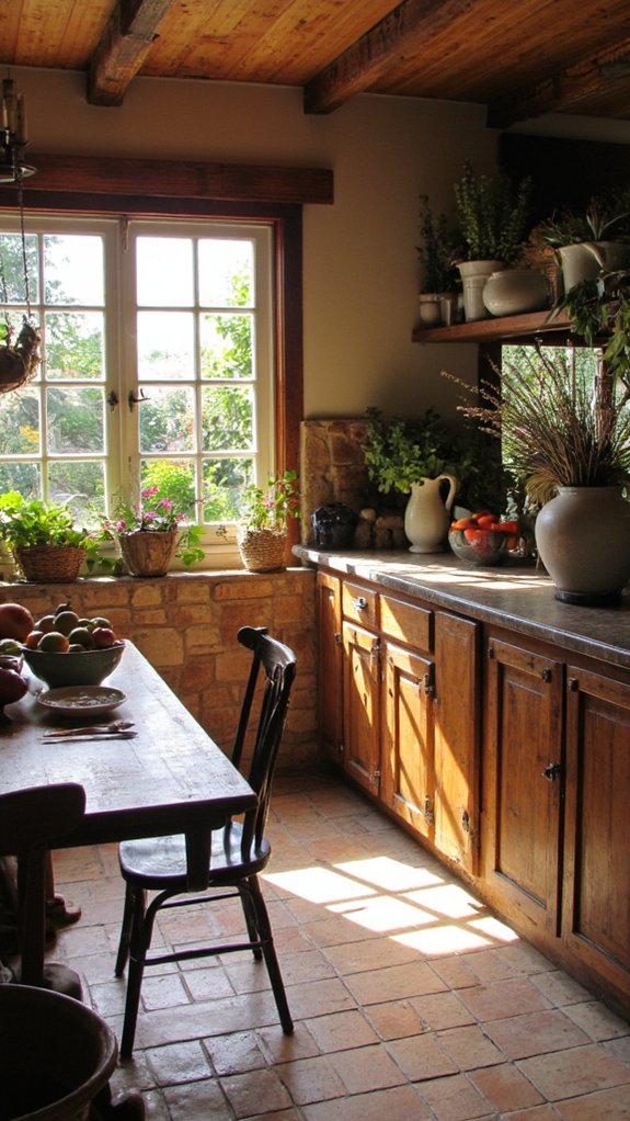 natural charm in kitchen