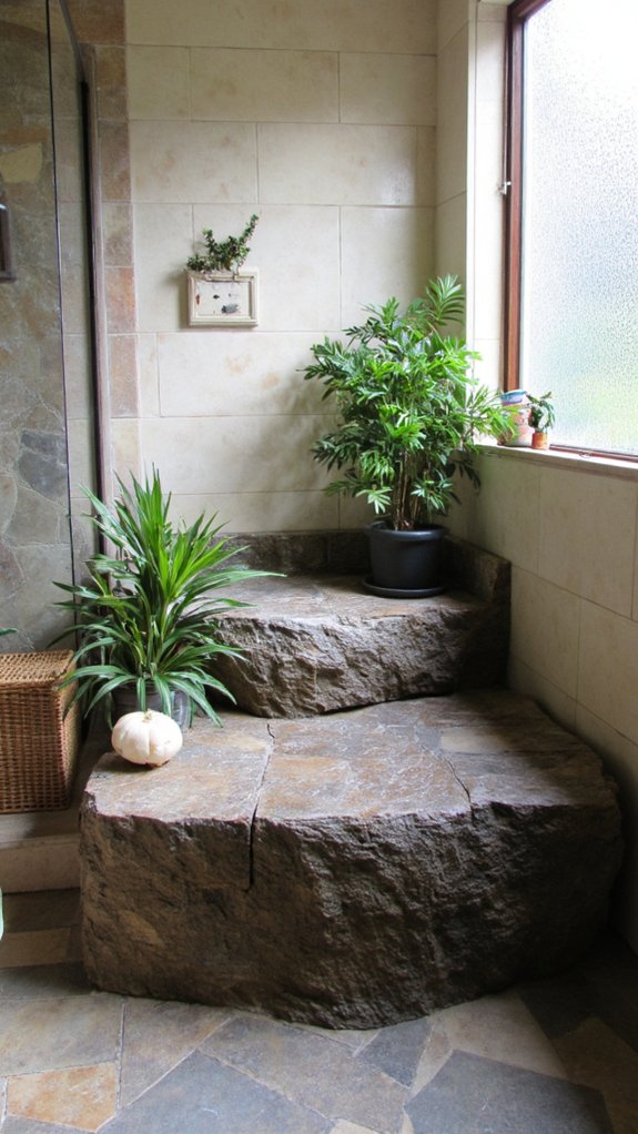 natural earthy shower luxury