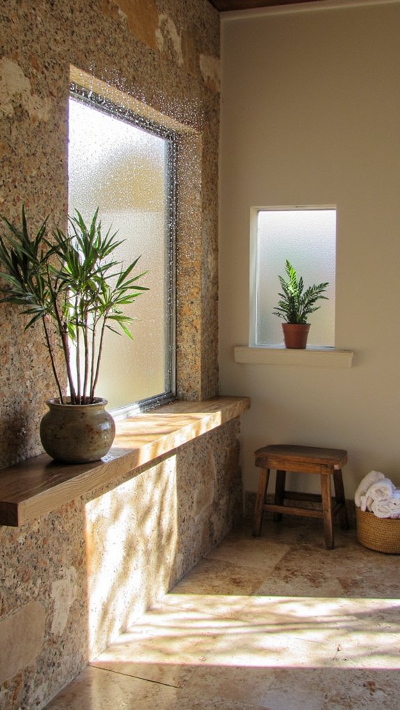 natural stone bathroom tranquility