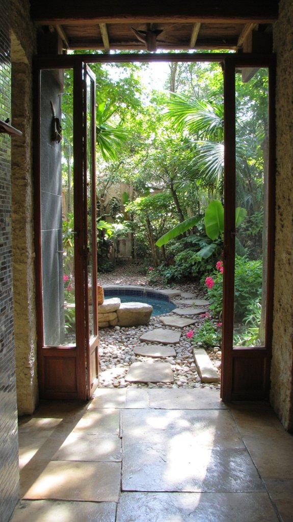 nature connected shower experience