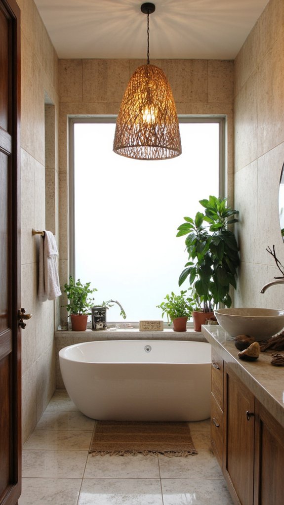 nature inspired bathroom tranquility
