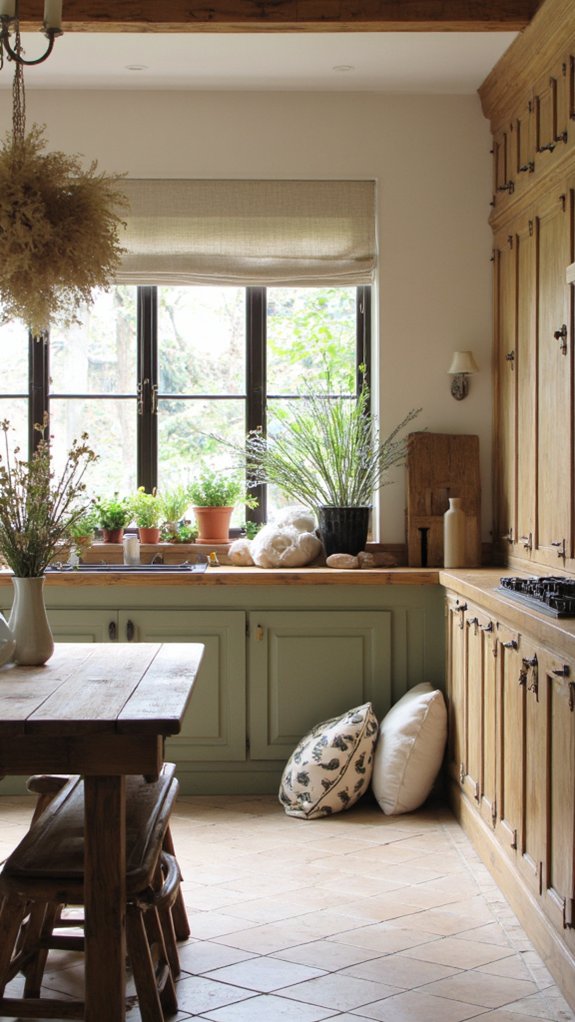 nature inspired kitchen colors