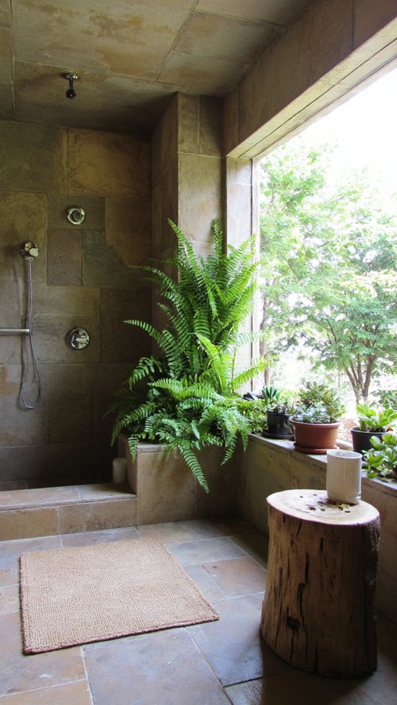 nature inspired shower design