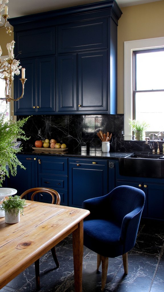 navy and black elegance