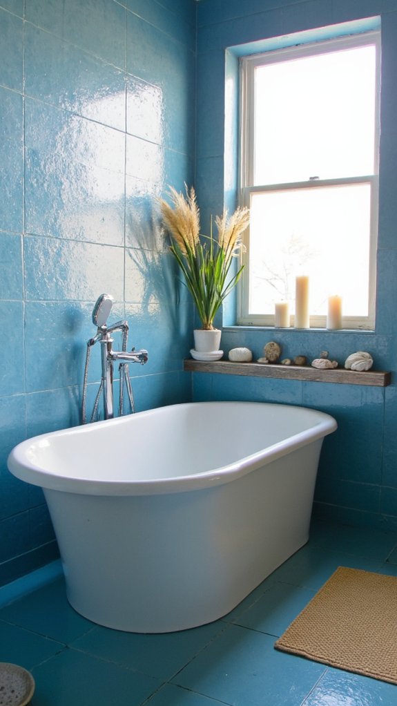 ocean inspired luxurious bathroom