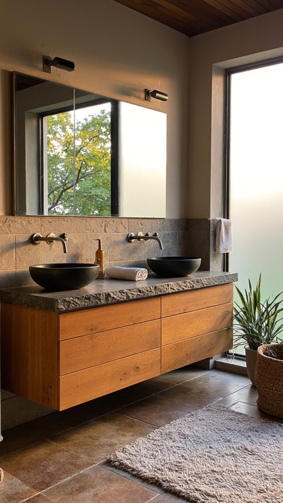 open concept shared bathrooms