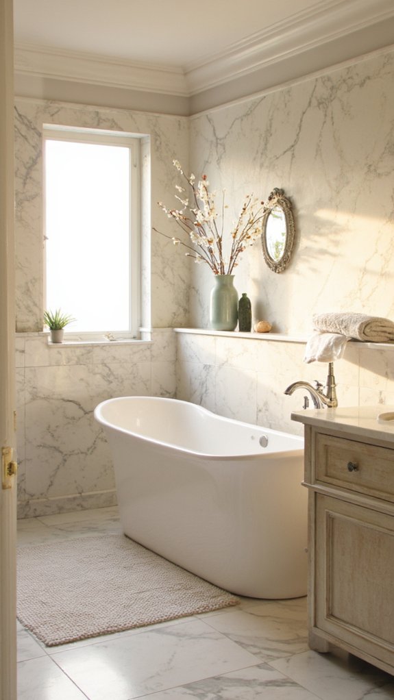 opulent marble bathroom finishes