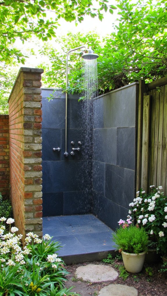 outdoor inspired shower retreat